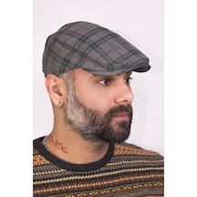 Bay Şapkacı Erkek Kasket Şapkası - Yeşil-9952 Yeşil