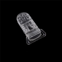 Adet Şeffaf Emzik Klipsi Emzik Tutucu Plastik Bebek Emzik Klipsi Bebek İçin Yuvarlak Kelepçe Emzik Nipelleri Tutucu Şeffaf