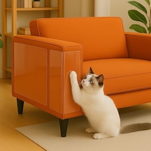 Tr Çizilmeye Karşı Koruma, Kedi Bandı, 40 Cm X 3 M, Kendinden Yapışkanlı, Kediler, Şeffaf, Çizilmeye Karşı Da