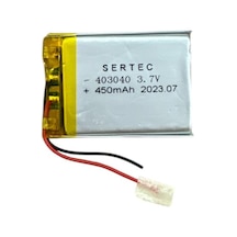 403040 3.7v 450 Mah Li-polymer Pil Devreli/1.5a