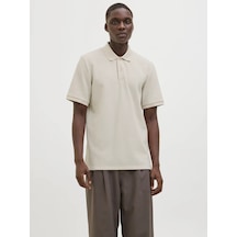 Jack & Jones Jack&jones Jjeaustin Erkek Polo T-shirt 12268130 Krem