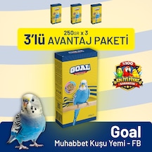 Goal Muhabbet Kuşu Yemi/fb 250 G - 3 Adet 250 G
