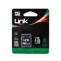 Linktech LMC-M103 8 GB MicroSDHC Class 10 Hafıza Kartı + Adaptör