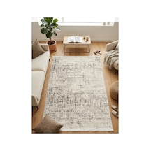 Merinos Vista %100 Akrilik Krem Kahve Desenli Kesme Halı Yolluk Antre Koridor Salon Halısı 79300-80
