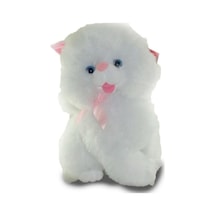 Sevimli Kokoş Peluş Kedi Eğitici Uyku Arkadaşı Oyuncak Beyaz