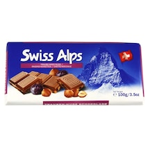 Swiss Alps Kuru Üzümlü Fındıklı Çikolata 100 G