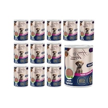 Yavru Köpekler İçin Biftekli Pate, 400 Gramlık 12 Adet Set