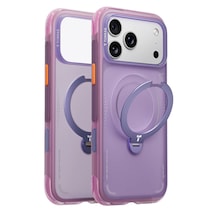 Torras Apple İphone 17 Pro O Stand Q3 Spin Air Serisi Magsafe Kılıf - Lacivert Mor