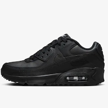 Nike Air Max 90 Unisex Leather Sneaker Hakiki Deri Günlük Spor Ayakkabı Siyah Siyah