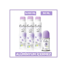 Emotion  Floral Kadın Deodorant 3x150 Ml &  Floral Roll On 50 Ml