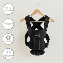 Babybjörn Mini Kanguru Cotton Black Renkli