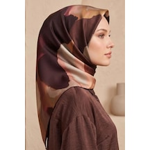 Aker Sura İpek Desenli Eşarp 9072701 342-taba-bej-bordo 342-taba-bej-bordo