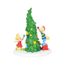 Department 56 Dr. Seuss The Grinch Village Accessories Whoville Noel Ağacı Figürü, 10 Cm, Çok Renkli Diğer