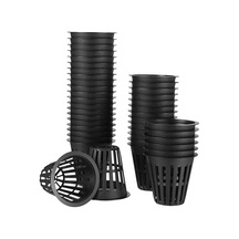 Qingmipy Hidroponik Bitki Yetiştirme Sepeti - 60 Adet, 5.5cm Geniş Ağızlı, Delikli Plastik Saksı