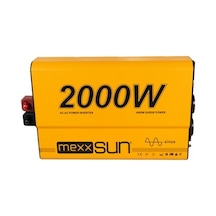 Mexxsun 12v Volt 2000w Tam Sinus Inverter 220v Çevirici Uzun Kablo İle Uyumlu