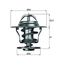 Vw Golf 3 Termostat 1.8 1992-1997 Aam Mahle Tx1371d