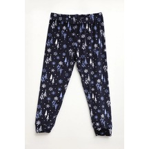 Markapia Erkek Çocuk Yumuşak Kadife Dokulu Pijama Altı Lacivert