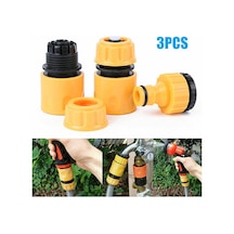 3pcs Bahçe Plastik Hortum Konnektör Borusu Hızlı Conection Adaptörü Su Durdurma Konnektörü 1/4inch