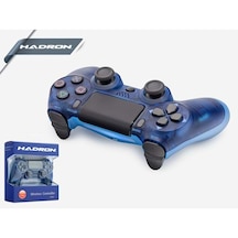 Transparan Mavi PS4 Uyumlu V2 Kablosuz Gamepad Oyun Kolu