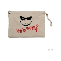 Zepplin Giyim Jokr Why So Serious Clutch Astarlı Cüzdan / El Çantası