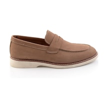 Bambi Kum Hakiki Deri Erkek Loafer Ayakkabı E01547010701 Kum