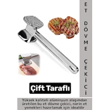 Ergonomik Tutuş Mutfak Et Kıyma Köfte Yüksek Kaliteli Dayanıklı Pratik Çift Taraflı Et Dövme Çekici