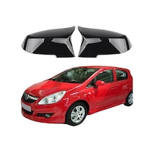 Opel Corsa D 06-14 Araca Özel Batman Yarasa Ayna Kapağı Pianoblac