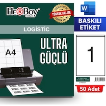 Herboy Hb-1294 210 X 294,86 Mm A4 Baskılı Laser Etiket 50 Adet
