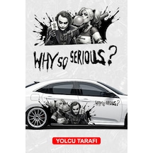 Joker & Harley Quınn Yan Gövde Kaplama Sticker Yolcu - 864812330