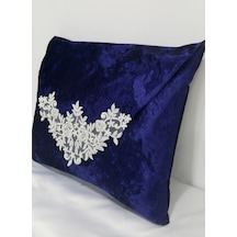 Lamazihome Kadife Şase Zarf Nişan Bohçası Lacivert