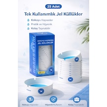 25 Adet Tek Kullanımlık Kül Tablası Kokusuz Taşınabilir Pratik Jel Küllük Seti Ofis Kafe Ev