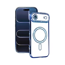 Mey İthalat iPhone Uyumlu 17 Air Joke Simli Magneticsafe Kılıf - Mavi