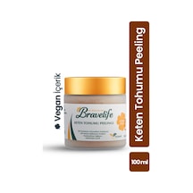 Arındırıcı Gözenek Temizleyici Bitkisel Yağlar Pürüzsüz Cilt Pantheol Vegan Keten Tohumu Peeling 100 Ml