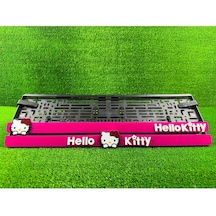 Plakam54 Hello Kitty Pembe 3d Pleksi Araba Plakalığı