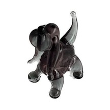 El Yapımı Mini Murano Cam Köpek Biblo A111-05