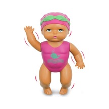 Oyuncak Kurmalı Yüzen Sporcu Bebek 14 Cm Eğlenceli Banyo Su Oyuncağı
