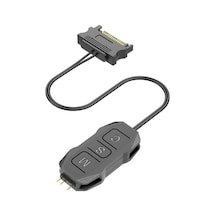Taplin Argb Kontrolcü 5v 3 Pin - Sata Siyah Renk Argb Dönüştürücü Rgb Denetleyici Kablo Tf-200