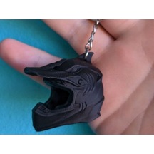 Motor Kaskı Anahtarlık 3d Baskı Biker Anahtarlık