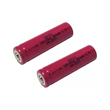 Sertec 14500 3.7 Volt 800 mA Li-ion Şarj Edilebilir Pil 2 Adet