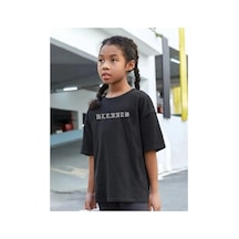 Çocuk Unisex Baskılı T-shirt - Siyah