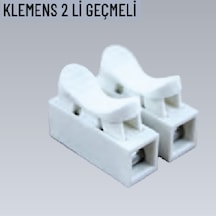 20 Adet İkili Geçmeli Klemens