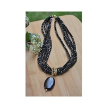 Stoneage Rf03279 Oniks Doğal Taş Tasarım Kadın Kolye Diğer