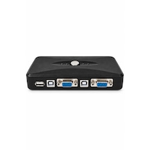 Kvm-41ua 4 Port Usb 2.0 Vga Kvm Switch 4 Bilgisayar Tek Monitör Klavye Mouse Kontrol