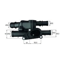 Audi A3 Termostat 1.6 Fsi 2005-2011 Blf Blp Mahle Tm1105