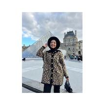 Askı Nişantaşı Leopar Triko Hırka Bej - 656635506 Bej - 656635506 Bej