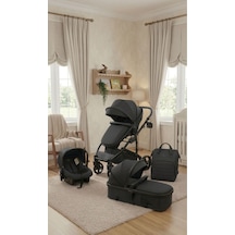 Lüks 4 Ü 1 Arada Travel Sistem Bebek Arabası Seti Portbebe, Ana Kucağı, Çanta,