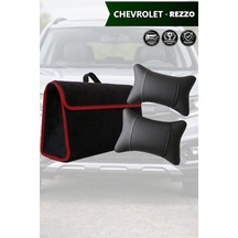 Chevrolet Rezzo Uyumlu Koltuk Yastığı Bagaj Çantası Siyah Renk Lüks Model