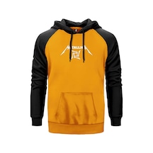 Metallica Blade Dream Text Sarı Renk Reglan Kol Sweatshirt Sarı