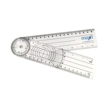 Maxi Cep Gonyometresi . Cetvel Gonyometre 20 CM