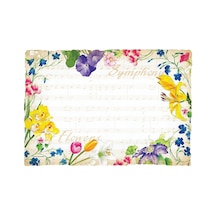 311114 Senfoni Çiçekleri Servis Altlığı,%100 Geri Dönüştürülmüş Kağıt, 23,5 Cm X 35,5 Cm, Baskılı 1000'li Paket 1
